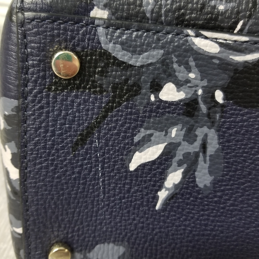 πHPπKate Spade Briar Lane Night Rose Meena Satchel - Picture 8 of 16